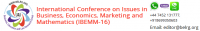 International Conference on Issues in Business, Economics, Marketing and Mathematics (IBEMM-16)